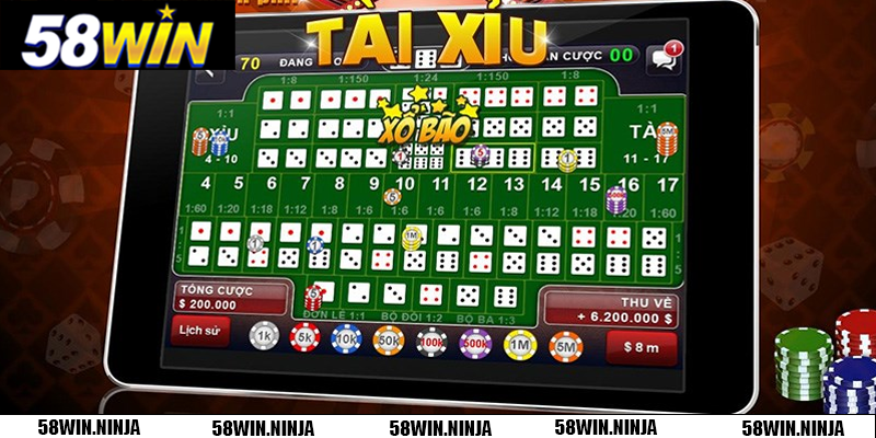 58WIN hướng dẫn bước đầu chơi tài xỉu đơn giản cho tân thủ