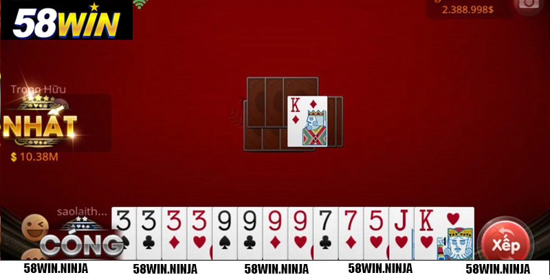 Bí quyết chơi Tiến Lên Miền Nam thắng lớn tại 58WIN